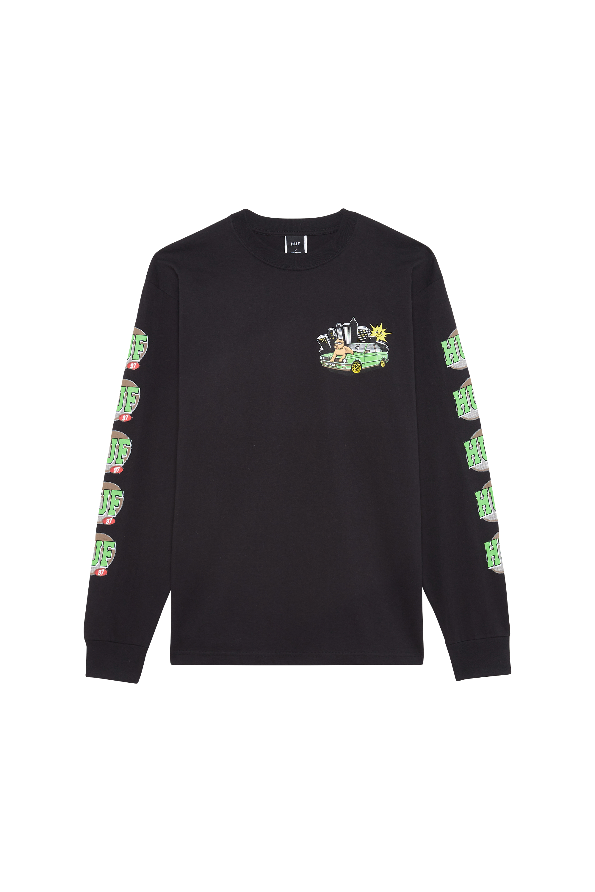 HUF T-shirt 97 LS Noir