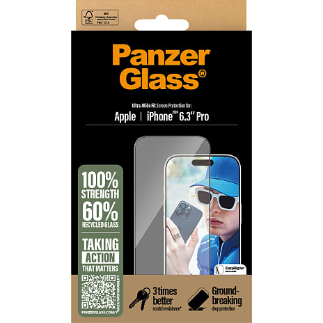 PanzerGlass skærmbeskyttelse iPhone 16 Pro