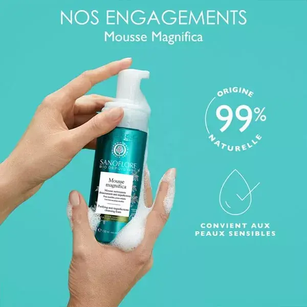 Espuma de Limpeza Orgânica Sanoflore Magnifica 150ml