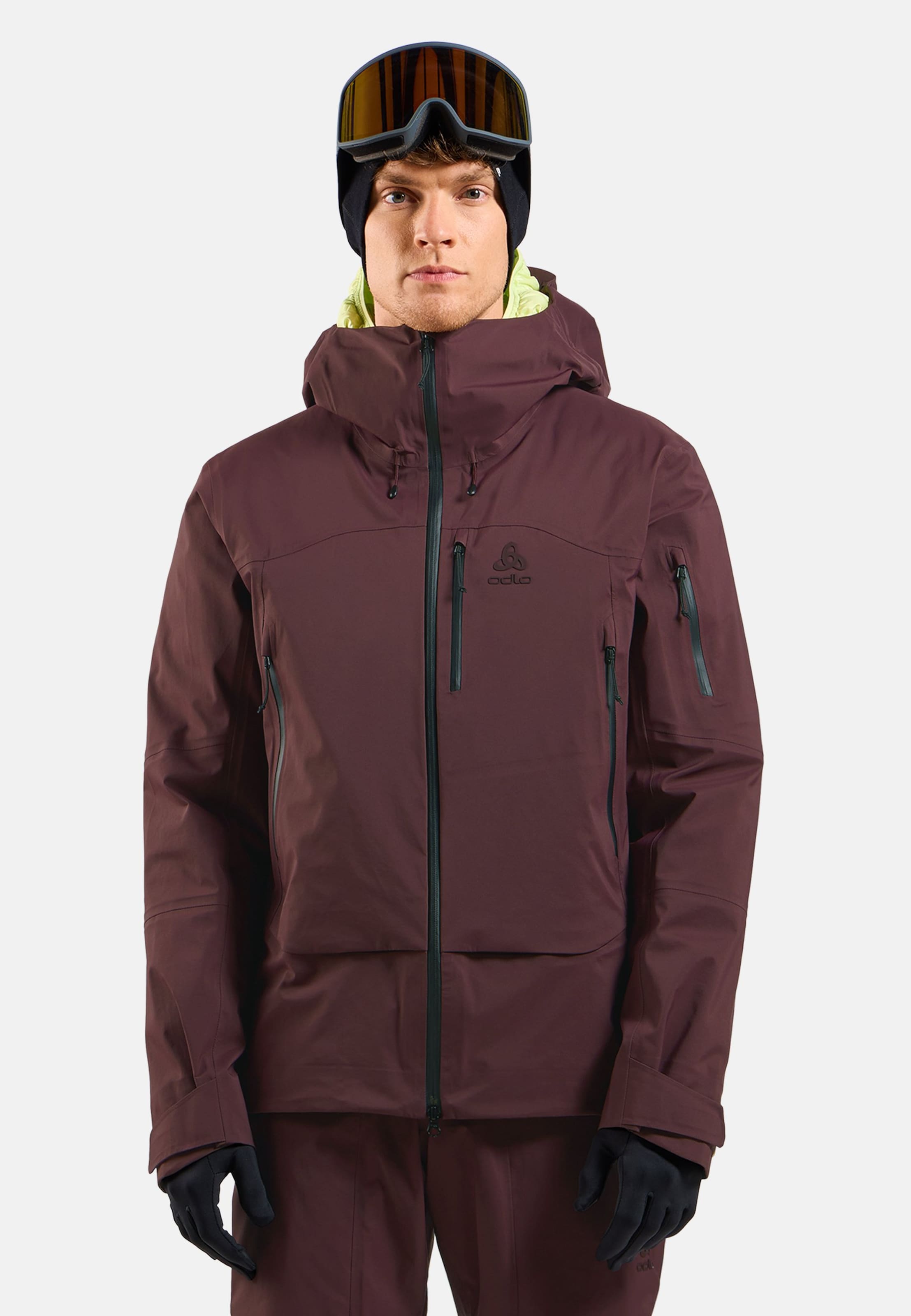 X-Alp 3L Hardshell Ski-Jacke in fudge