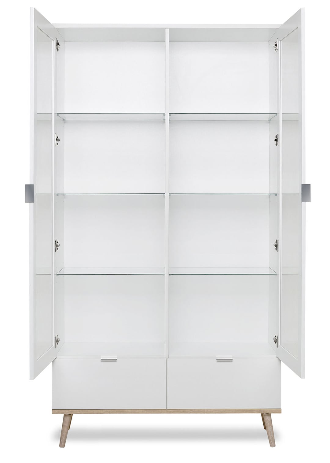 Vitrine GÖTEBORG 100 x 185 cm weiß