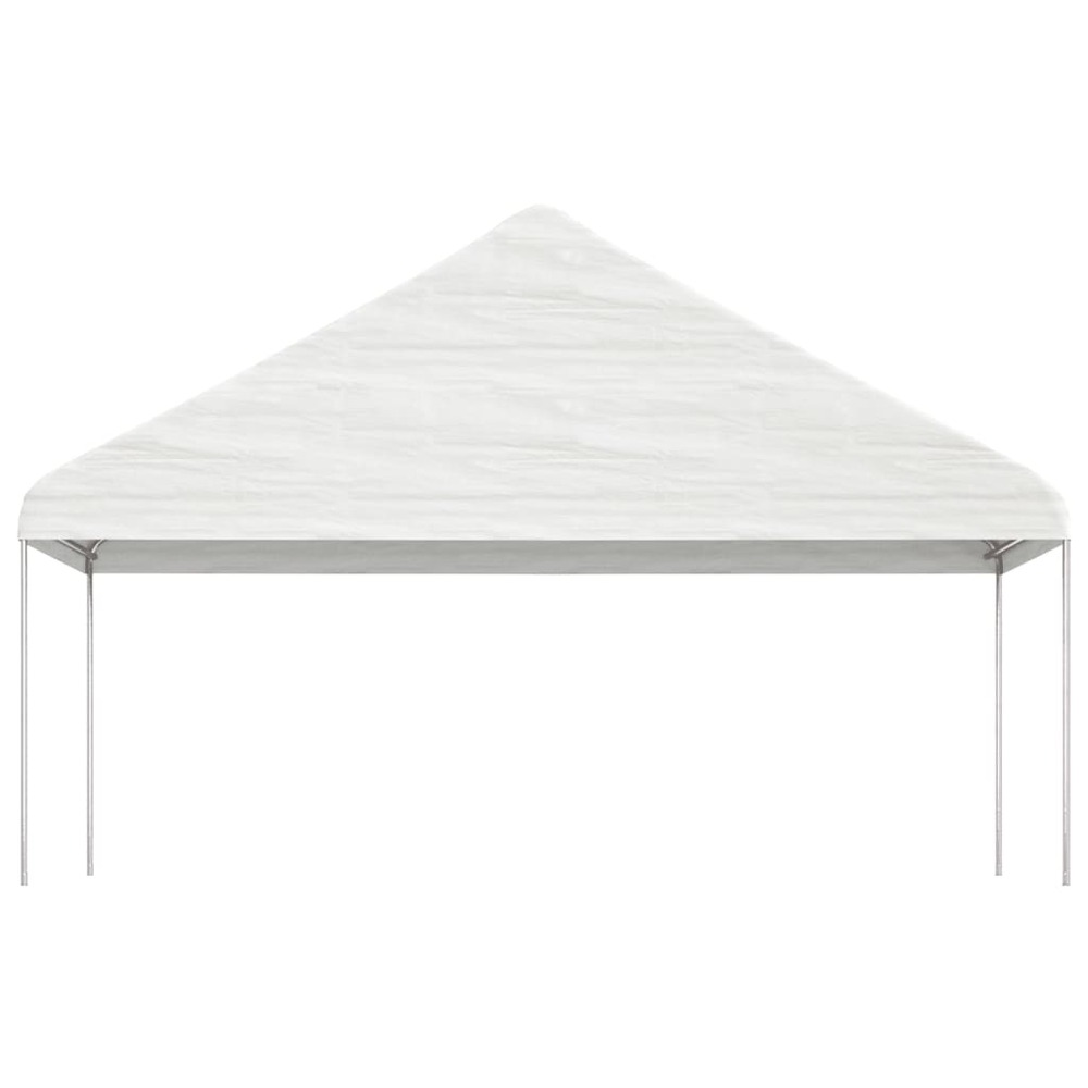 Belvédère avec toit blanc 8,92x5,88x3,75 m polyéthylène