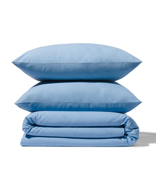 housse de couette en coton doux 200x200/220 bleu glacier