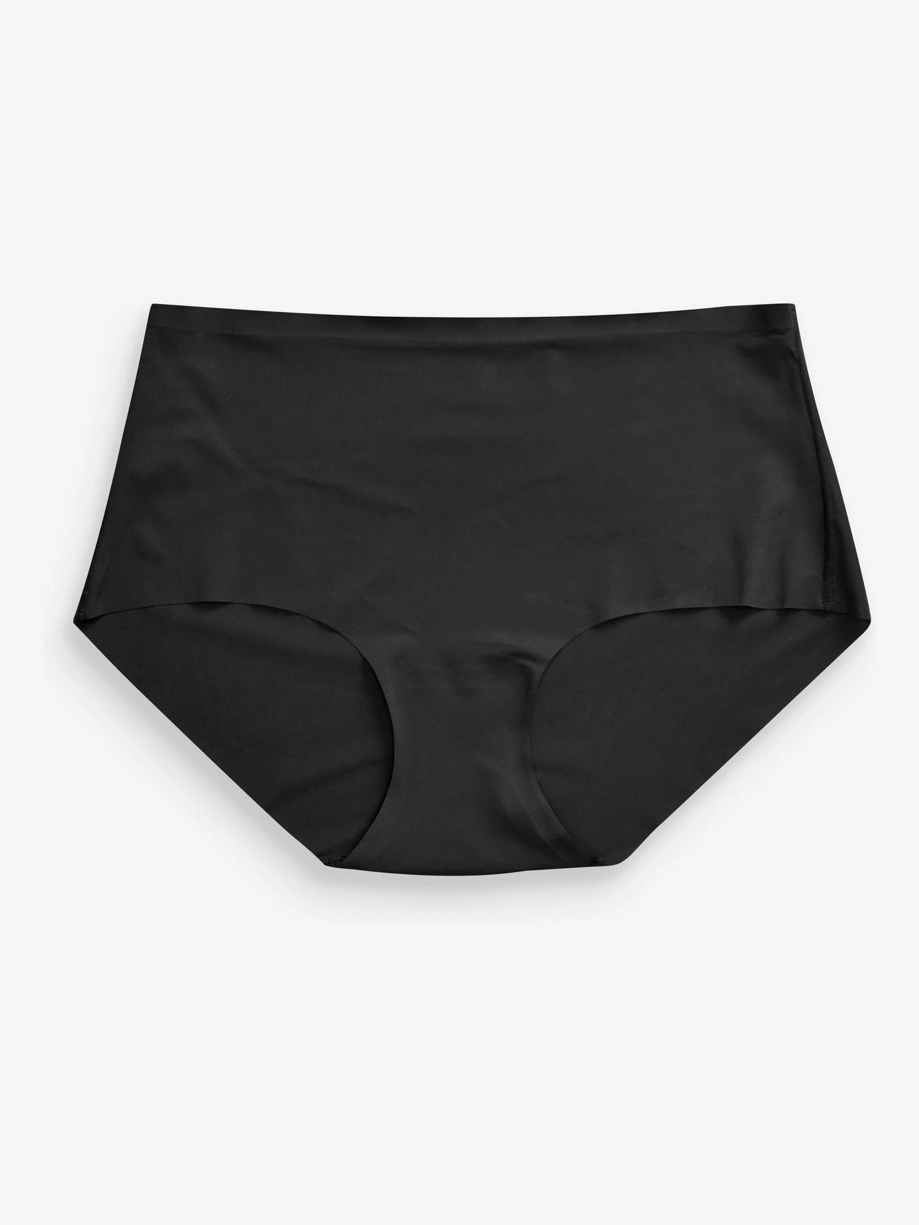 Zwart/wit/praline huidskleur - Geen zichtbare onderbroeklijn comfortabele slips verpakking van 3