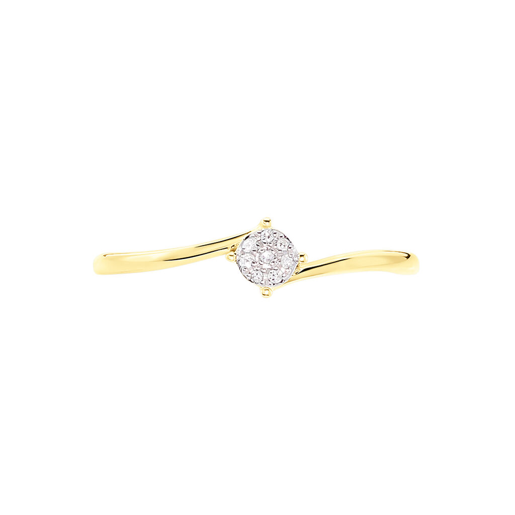 Bague Lysia Or Jaune Diamant