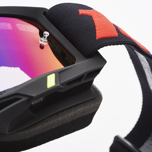 100% - Masque Accuri 2 Morphuis - Red/Blue Mirror Noir / Rouge