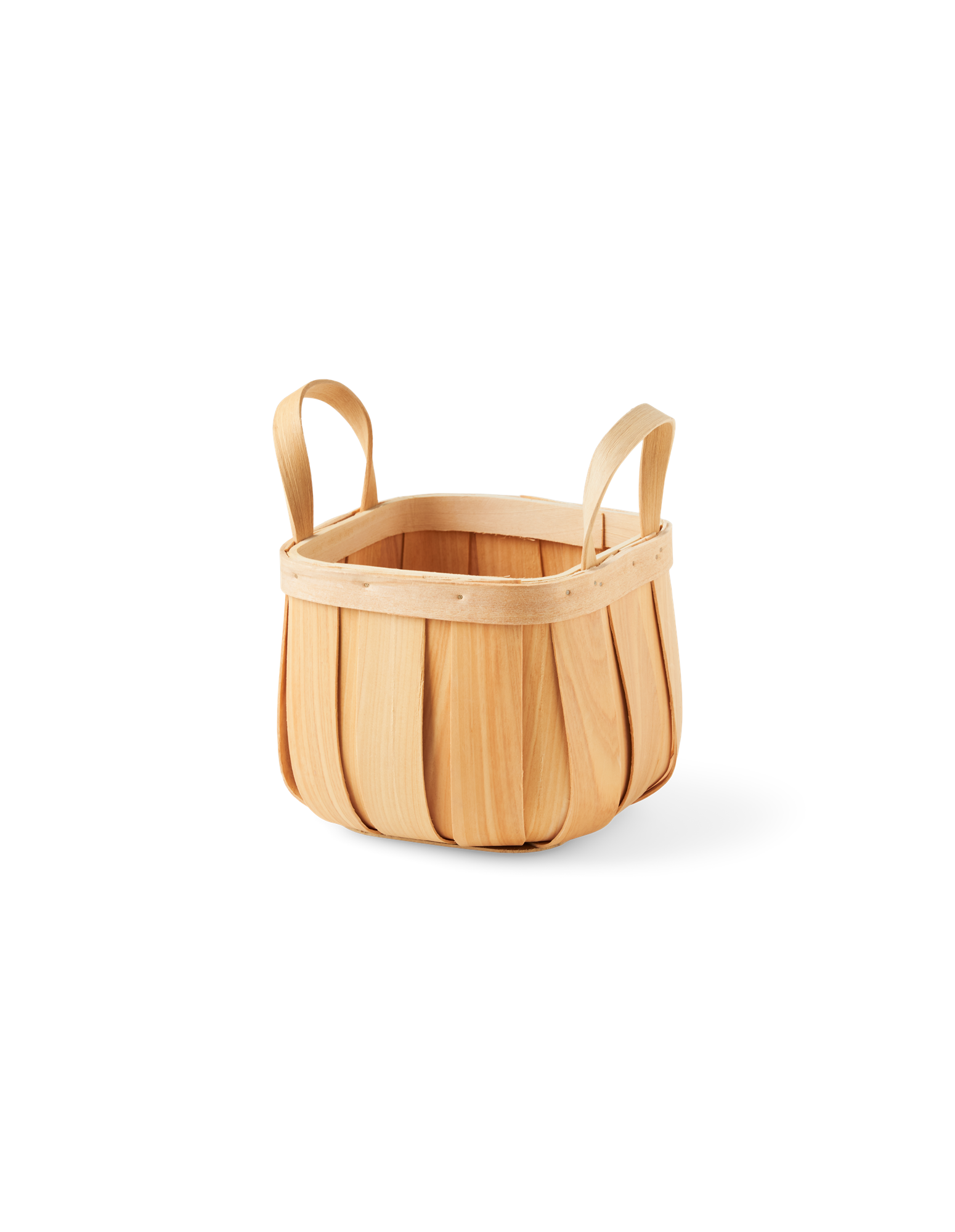 Kurv | Spåntræ. 16 x 16 x 14 cm. | Nature