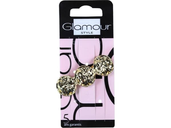 Glamour Automatisk hårspenne, gullring