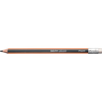 Crayon de papier BLACK'PEPS JUMBO, avec gomme