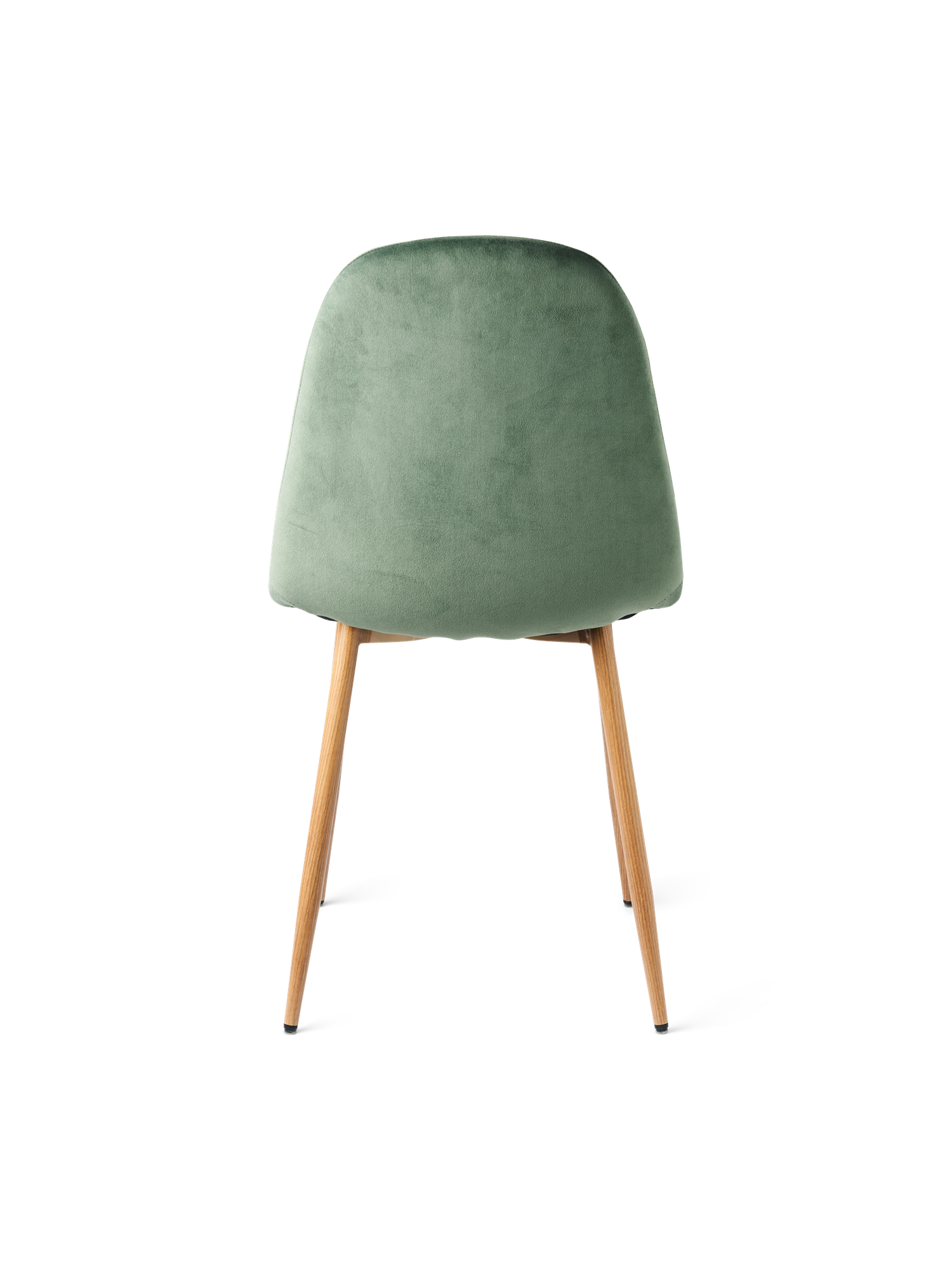 Stol i velour | Polyester/jern/poppeltræ/skum. 40,5 x 44,5 x 89 cm. | Pine Green
