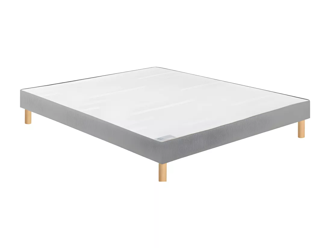 Sommier Bultex CONFORT FERME VIGOROSO DECO 160x200 Trame gris clair