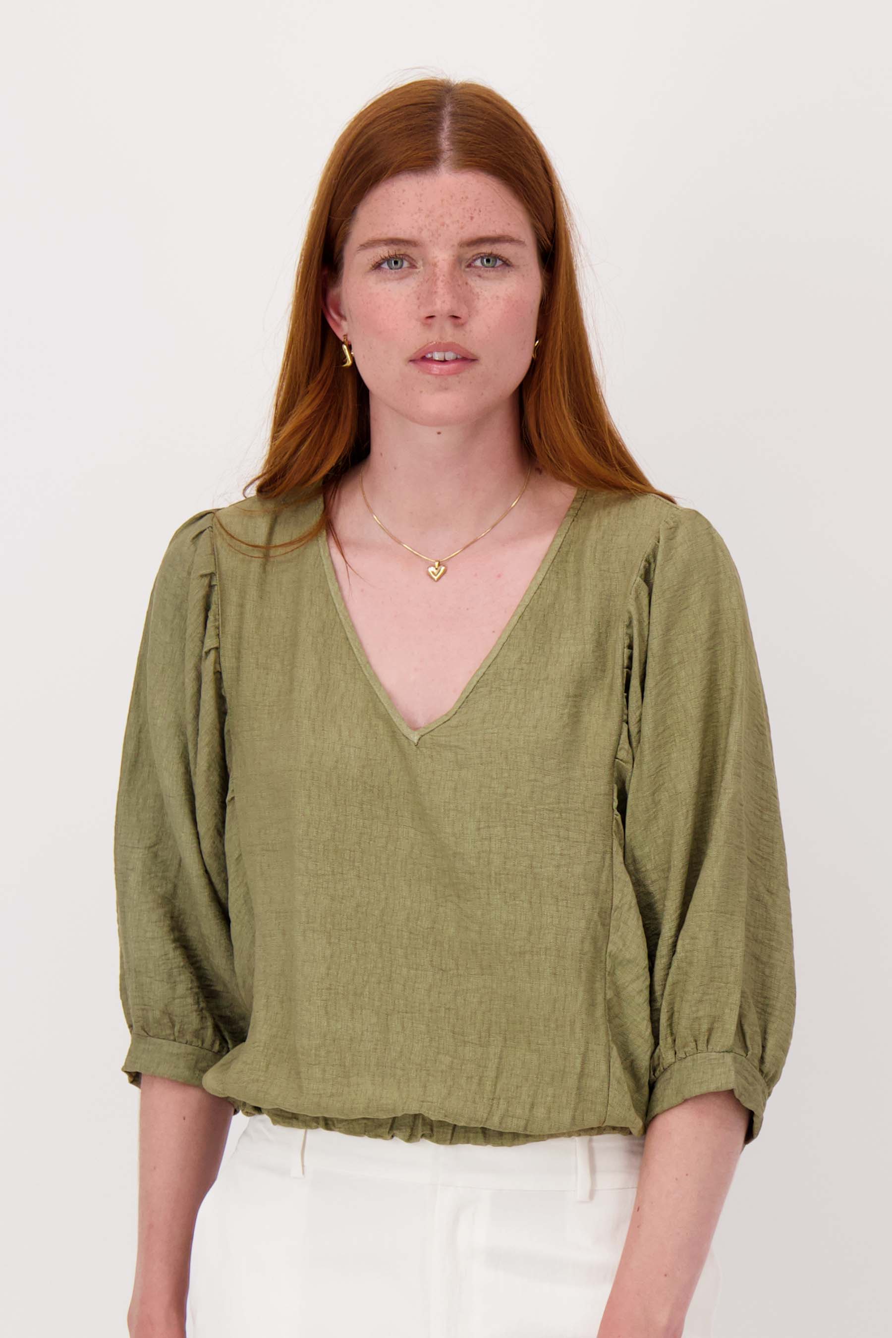 vleermuis blouse linnenlook