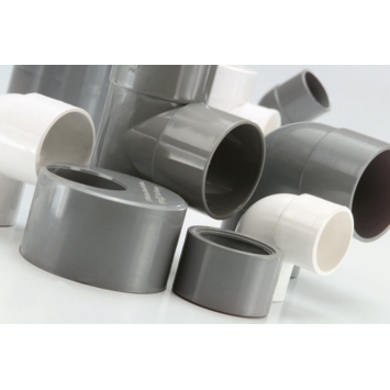 Martens PVC bocht 45° grijs 2x mof 125 mm
