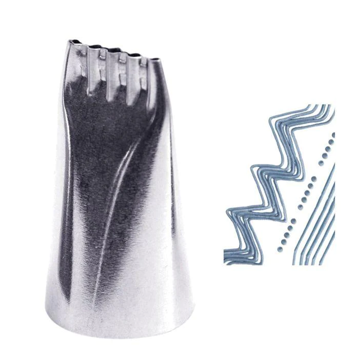 Douille pâtissière points & lignes en inox Scrapcooking