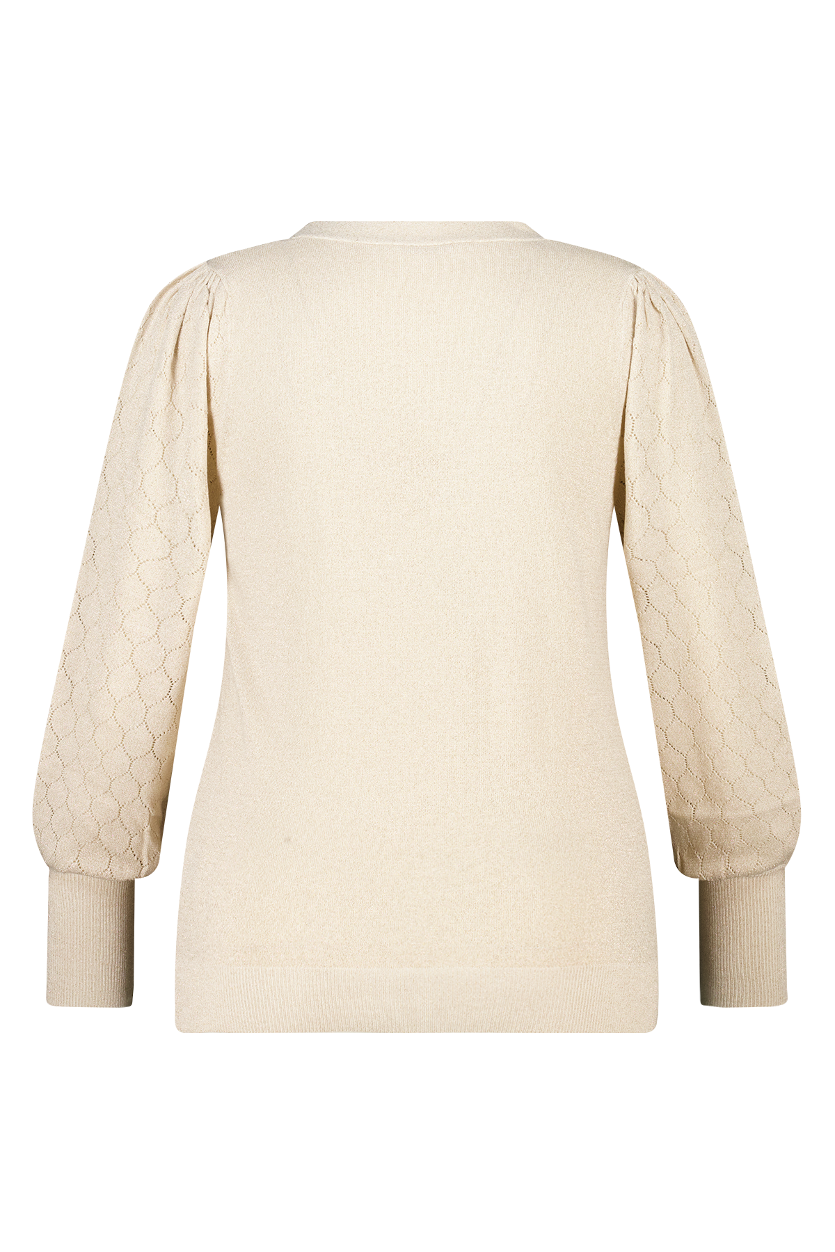 Trui met lurex en details op de mouwen Kit