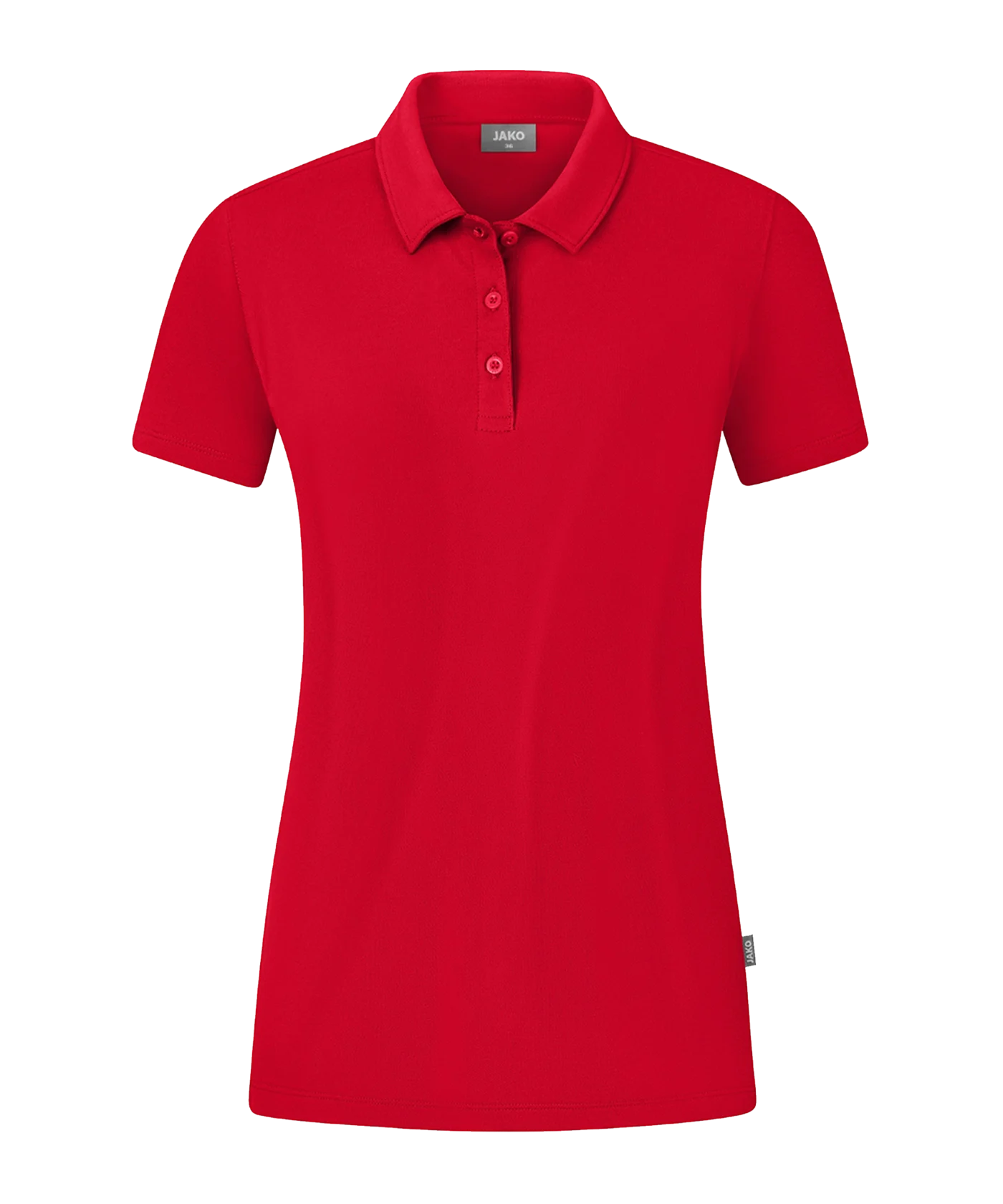 JAKO Organic Stretch Polo Shirt Damen Rot F100