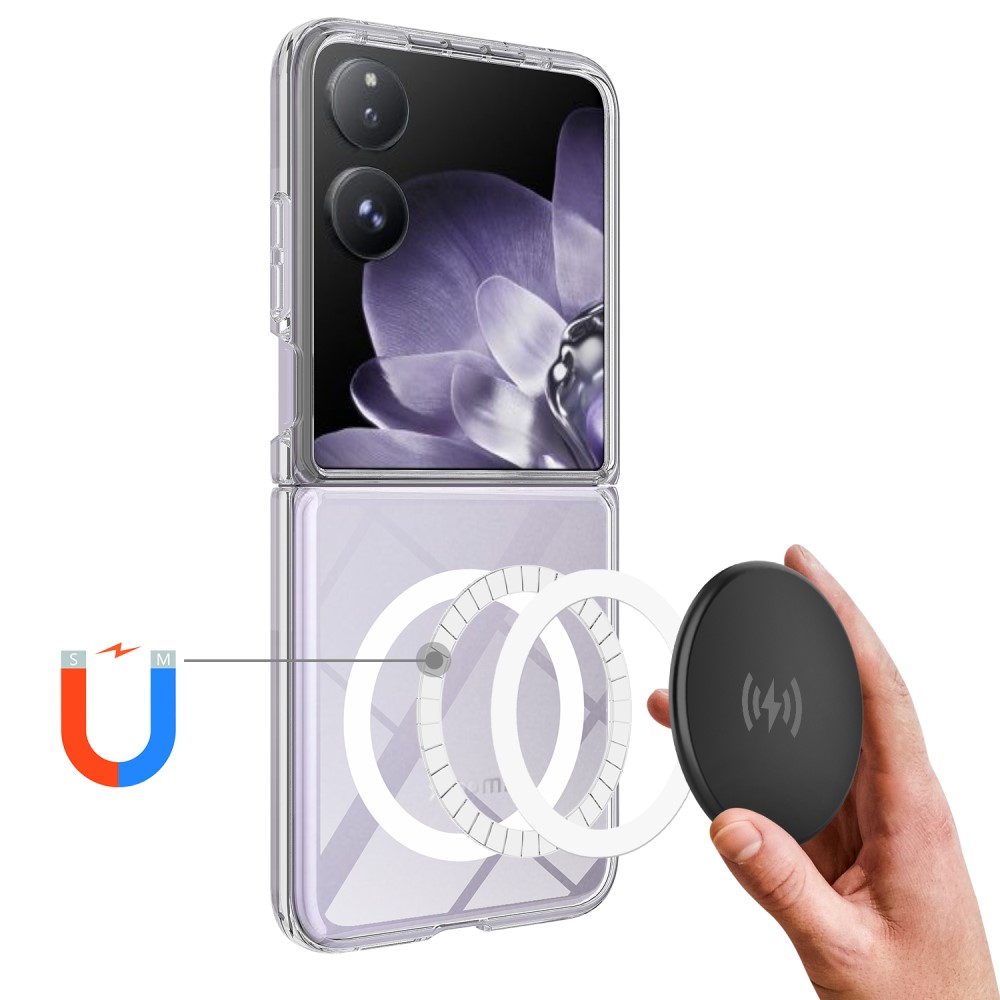 Xiaomi Mix Flip Hybrid Hülle TPU Bumper Acryl Rückseite MagSafe-Modul - Transparent