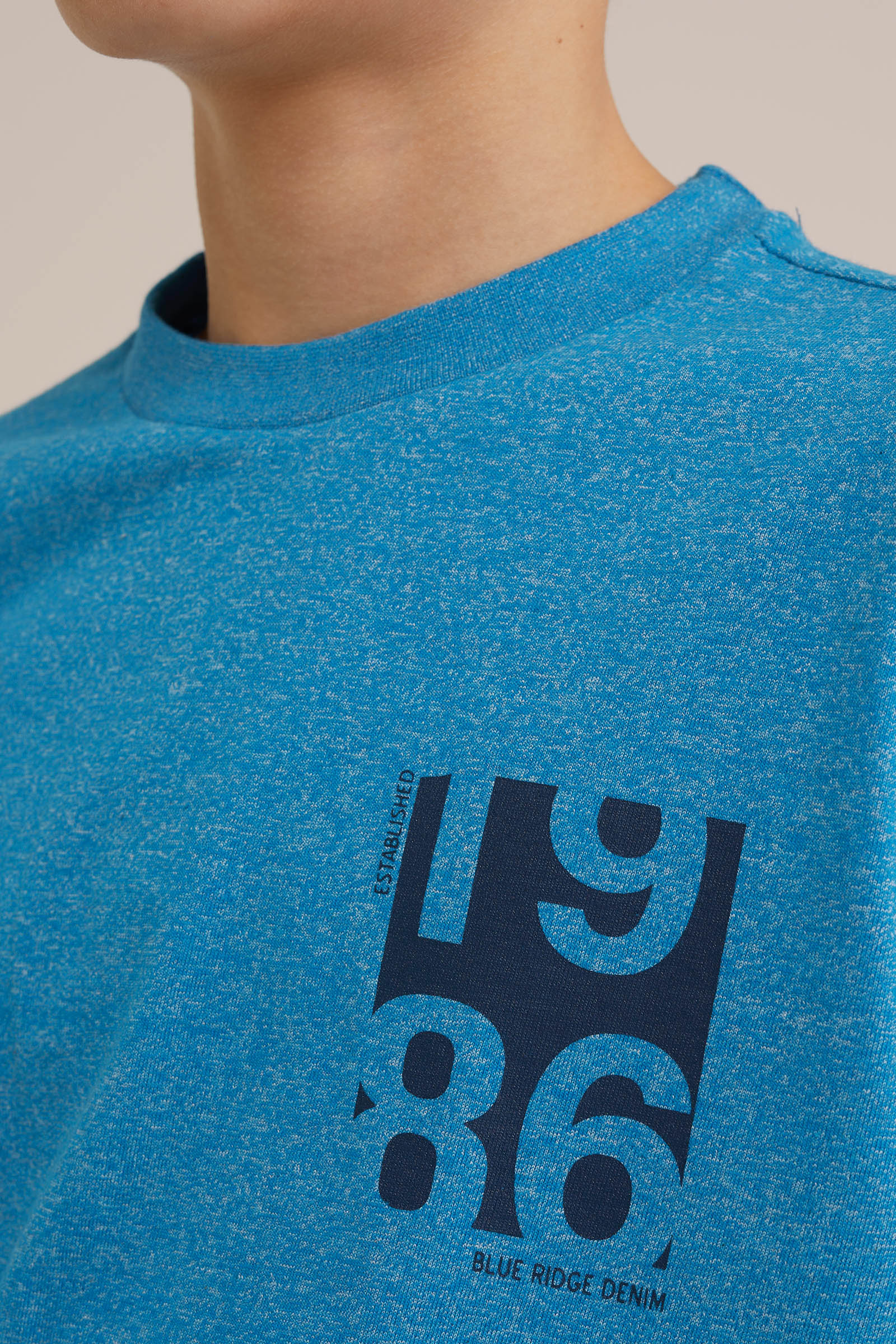 Jongens T-shirt met opdruk Blue Ridge Blauw