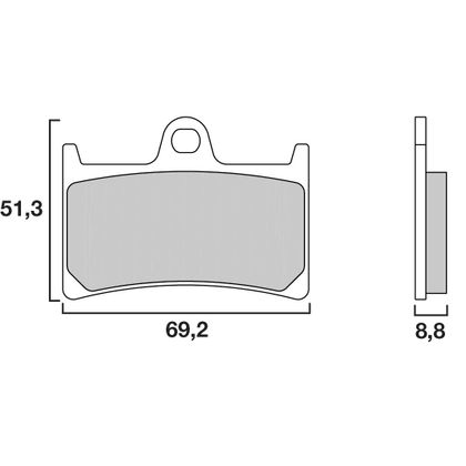 Plaquettes de freins Brembo Organique avant
