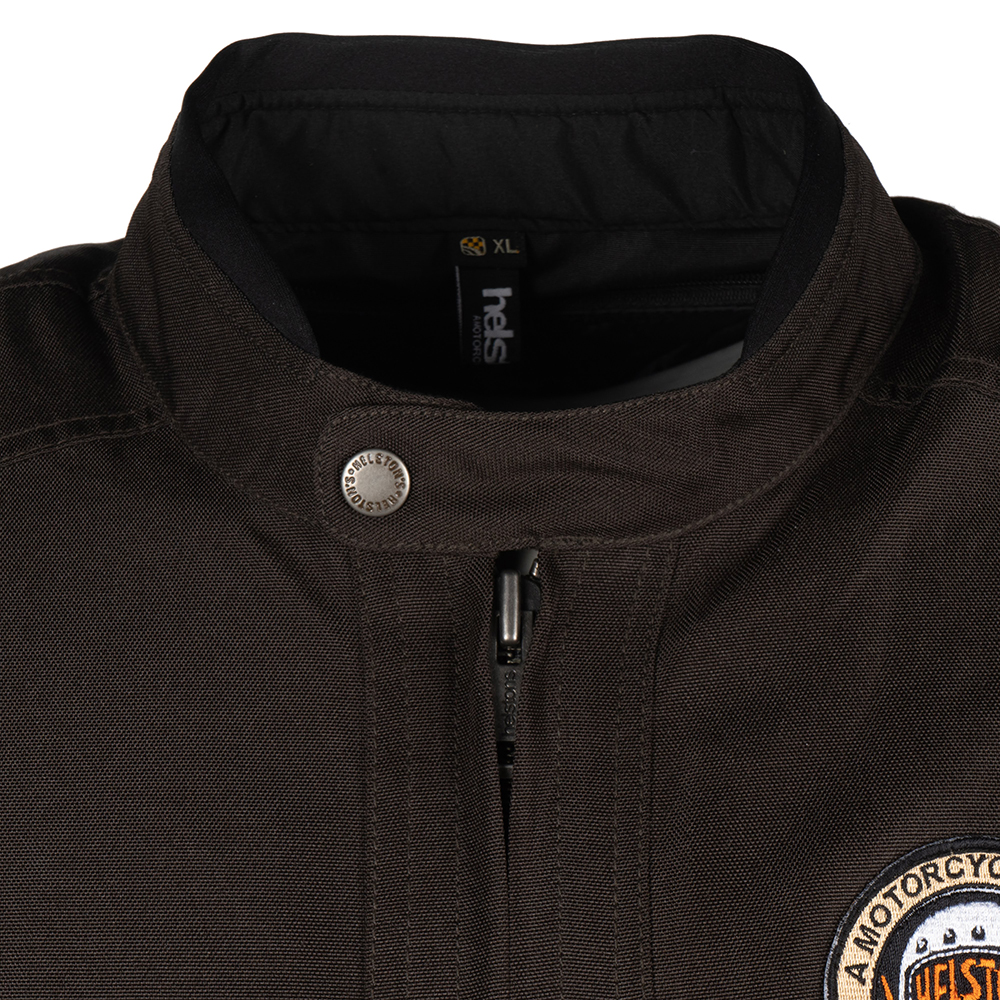 Helstons - Blouson Elron tissu technique Marron / Beige / Orange