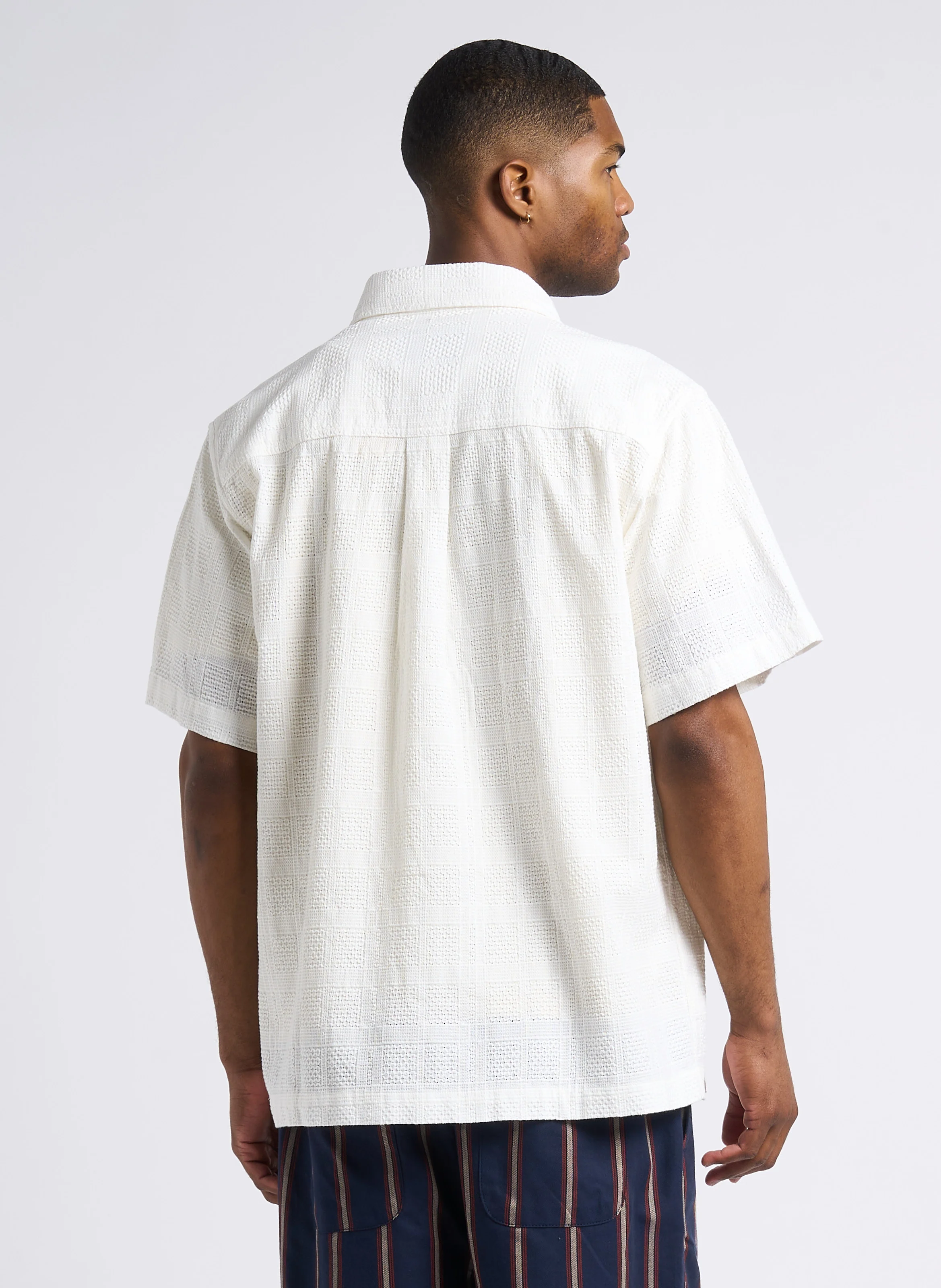 CHARLIE - Chemise droite col classique en coton | Beige