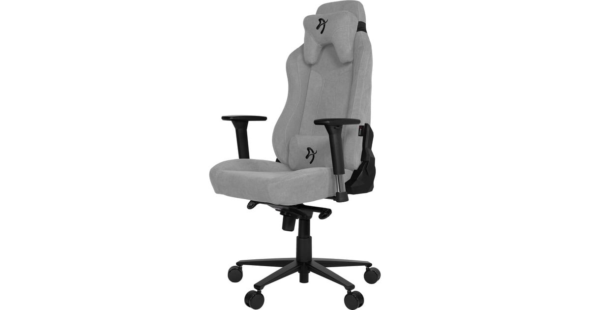ArozziVernazza Soft Fabric - Light Grey gamestoel  (Lichtgrijs)