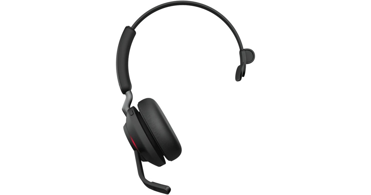 JabraEvolve2 65, MS Mono on-ear headset  (Zwart, Microsoft Teams, Bluetooth)