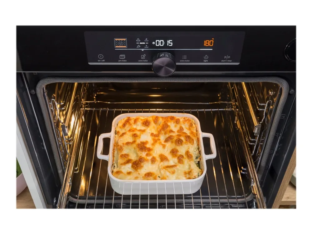 Gorenje Advanced BPSA6747A08BG - Ovn - med dampfunktion - til indbygning - niche - bredde: 56 cm - dybde: 55 cm - højde: 59 cm - med selv-rengøring - Klasse A  - sort