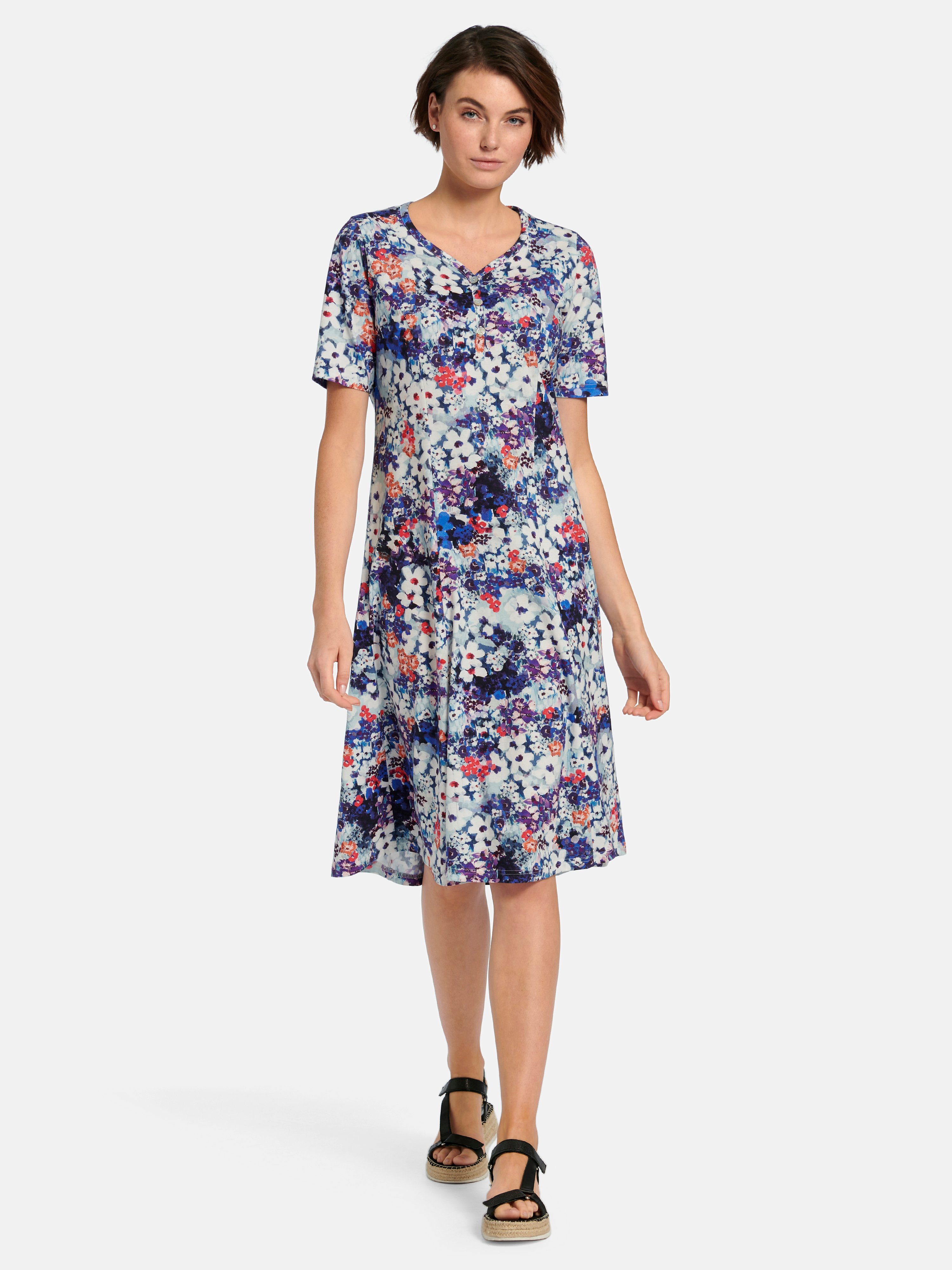 Jersey-Kleid mit 1/2-Arm