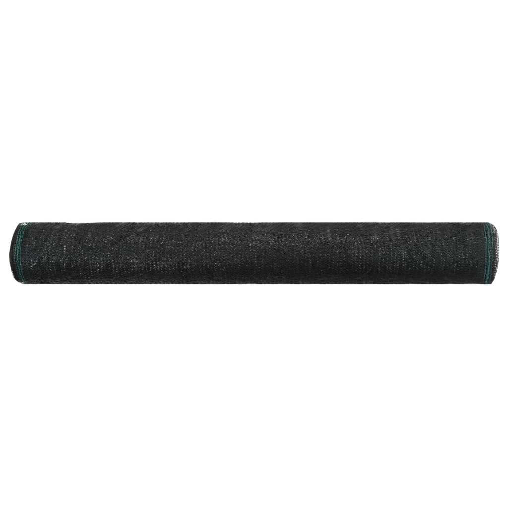 vidaXL Tennisbaan beschermnet, HDPE, 1x100 m, zwart