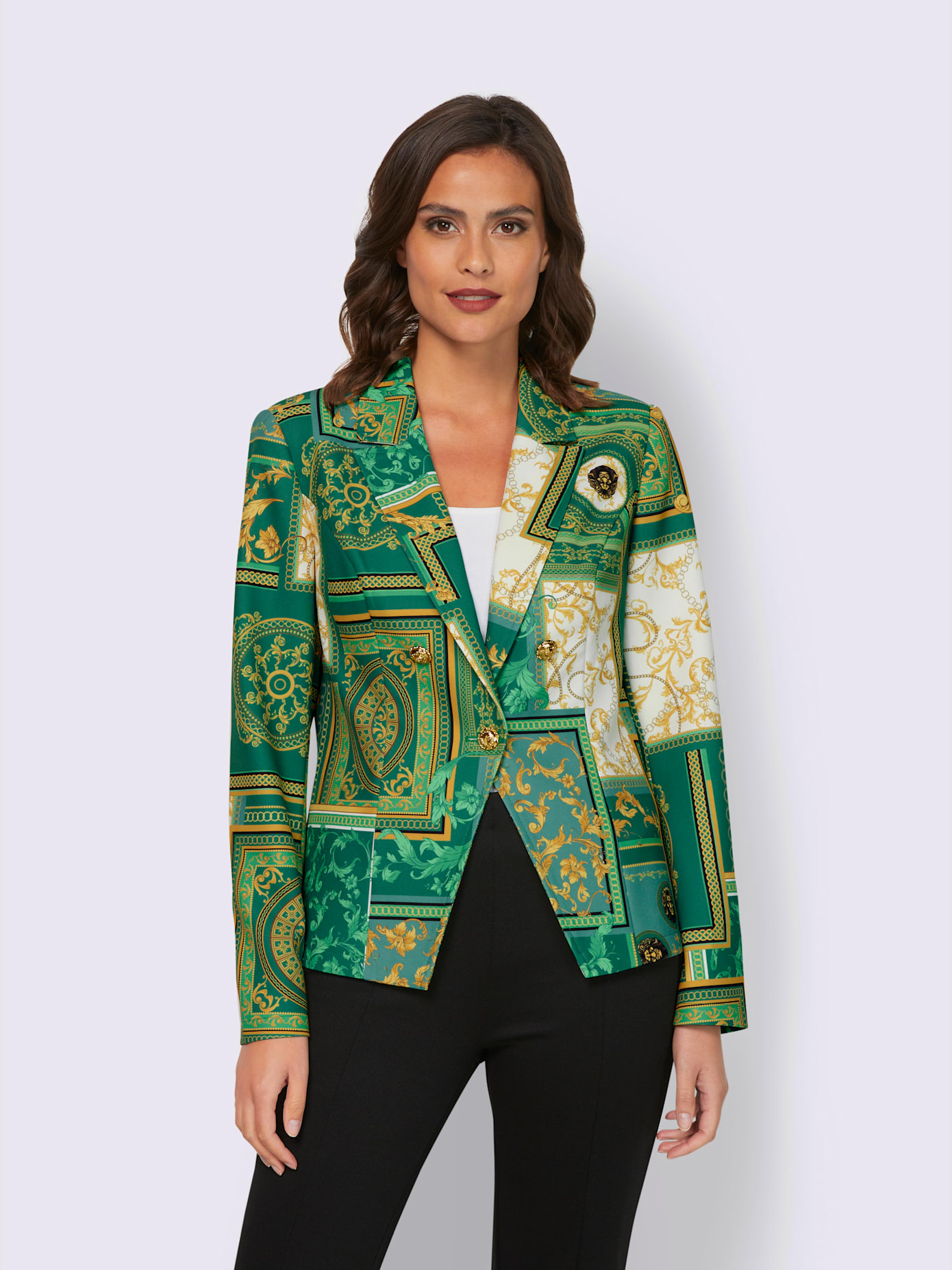 Blazer imprimé allure élégante