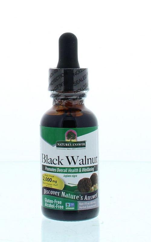 natures answer Zwarte Walnoot Extract Alcoholvrij 30 ML