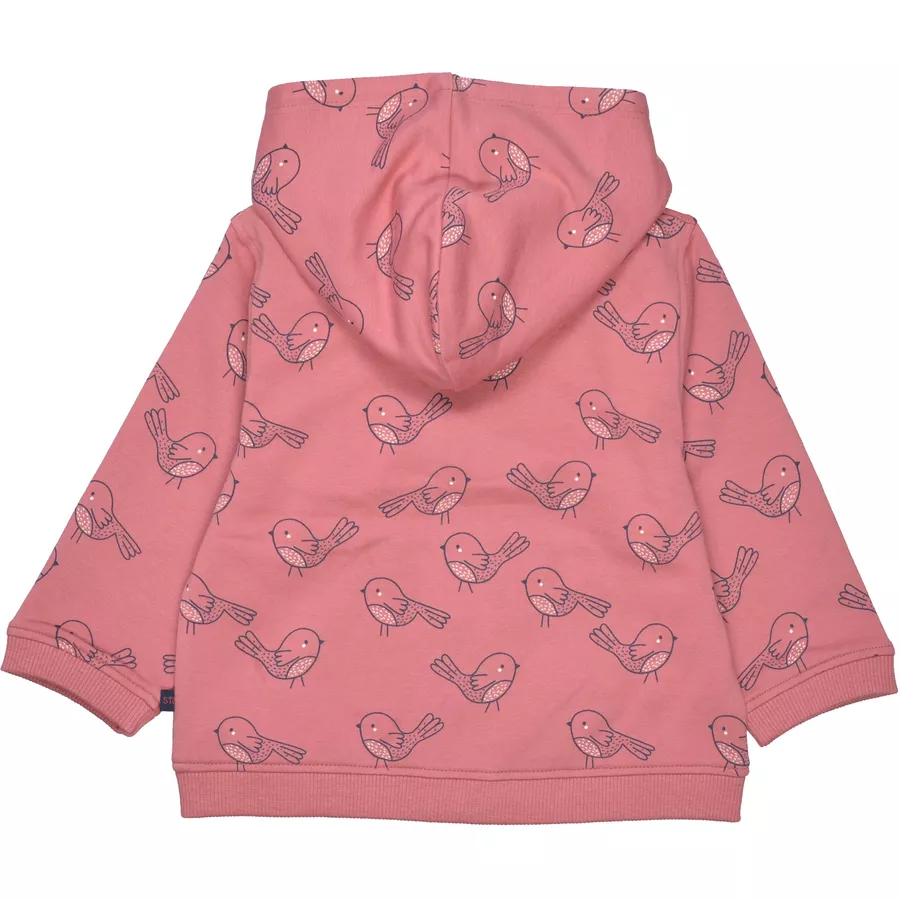 STACCATO Sweatjacke soft berry gemustert