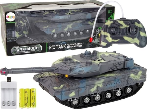 LeanToys Fjernstyrt Military Tank Moro Skytelyder