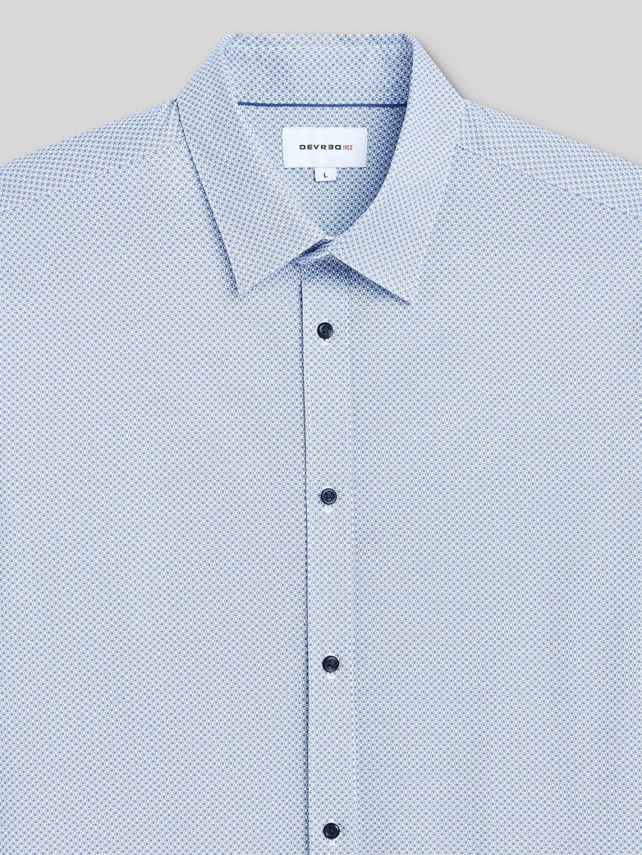 Chemise slim stretch géométrique