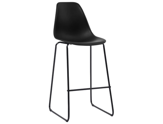 VIDAXL - Chaises de bar 2 pcs noir plastique