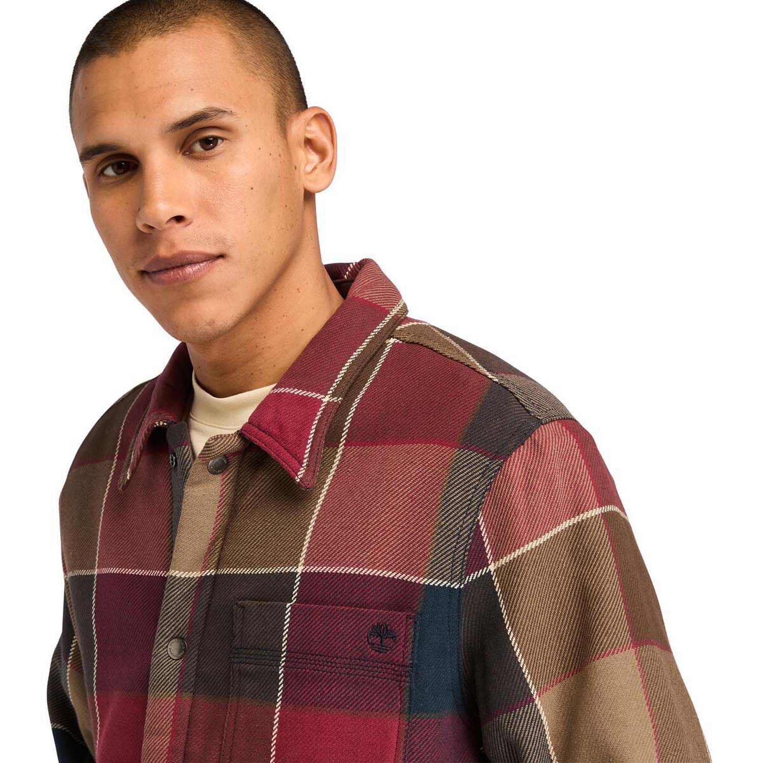 Timberland  Sherpa Lined Plaid Overshirt