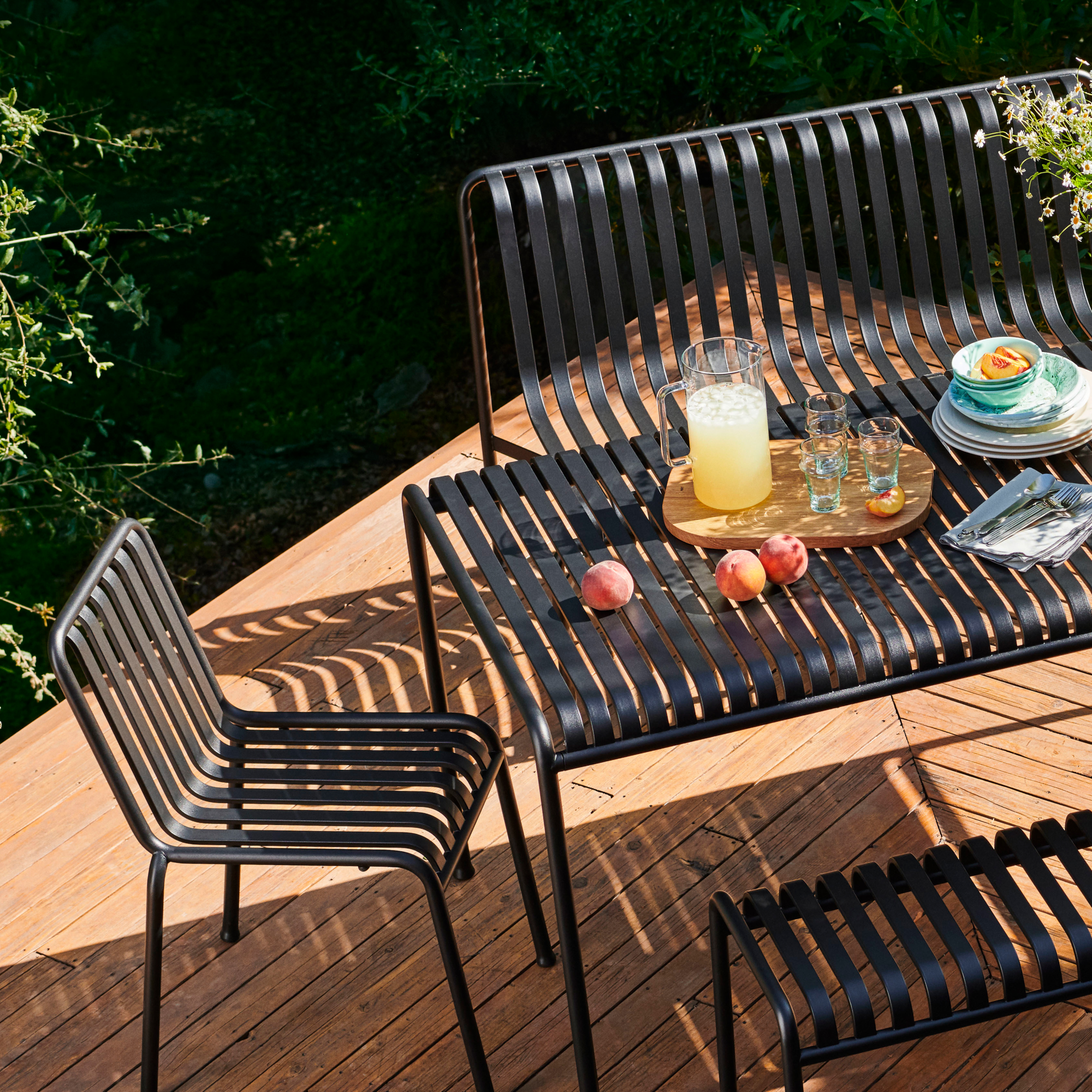 Tuinstoel Palissade anthracite