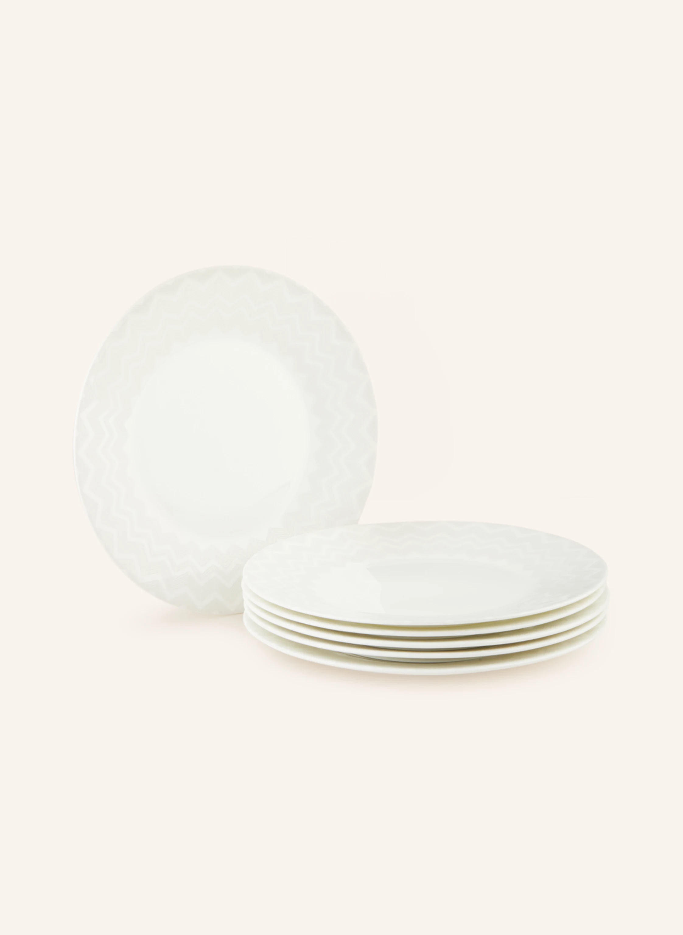 MISSONI Home 6er-Set Dessertteller ZIG ZAG