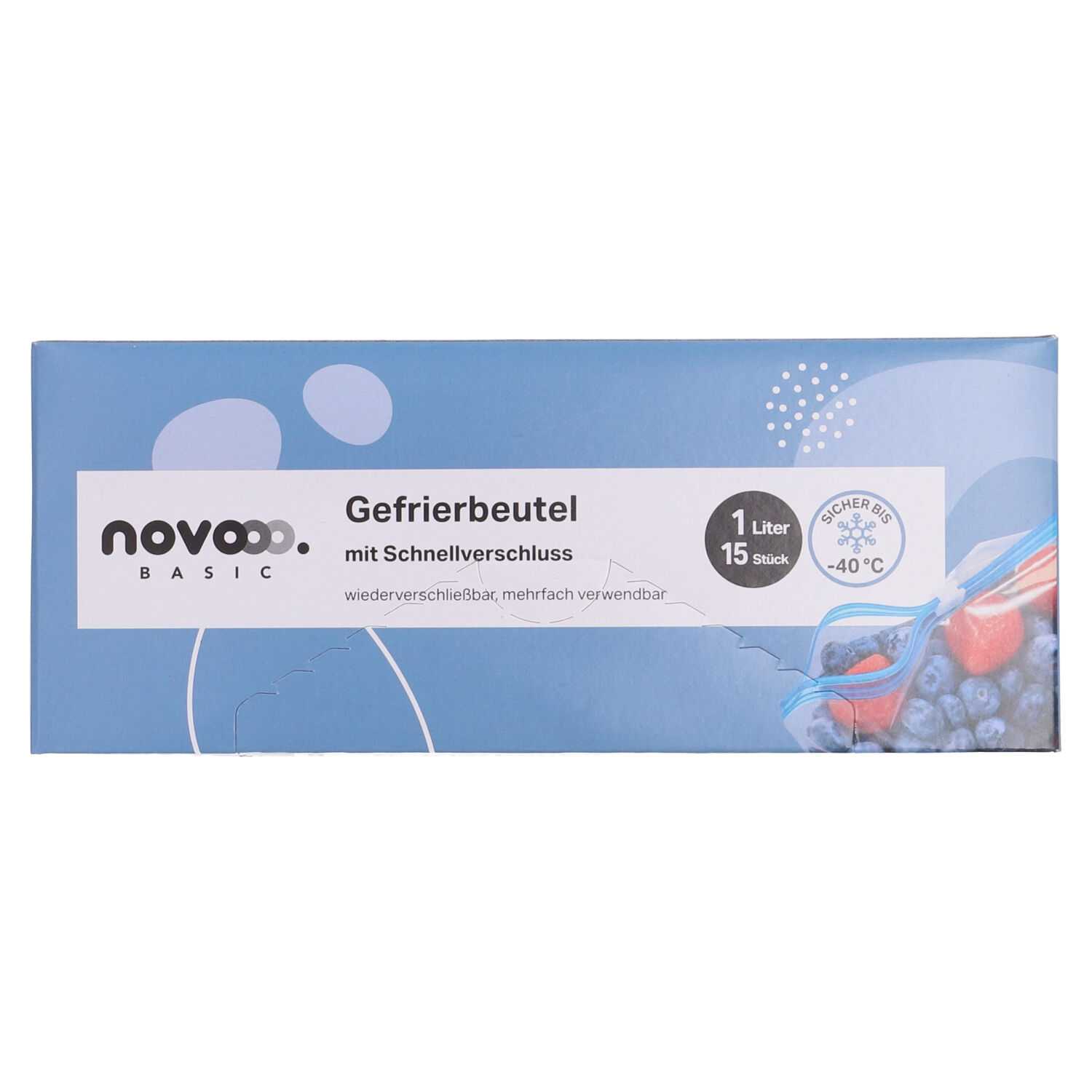 Gefrierbeutel 1ltr. 15St. mit Schnellverschluß