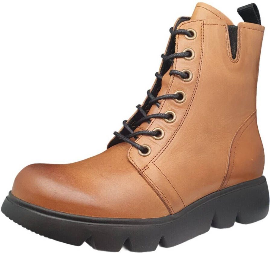 Wolky Dames Hoge veterschoenen 06325 Hope XW Bruin