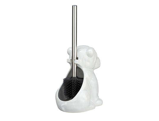 WENKO - Brosse wc bulldog en céramique - blanc