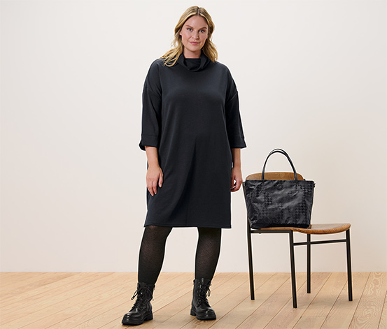 Sweatkleid aus Modal-Mix