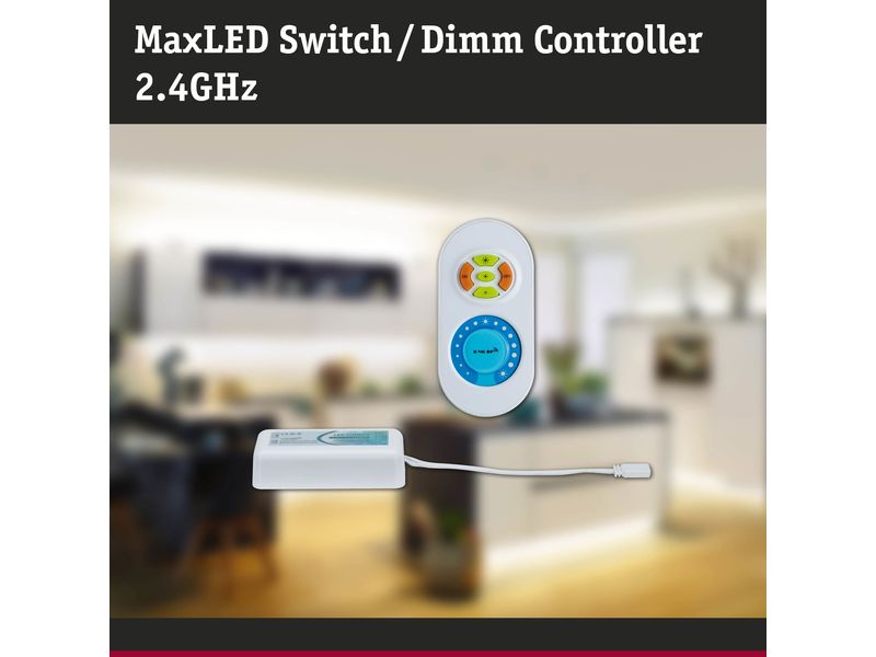 Paulmann Controller MaxLED, inkl. Fernbedienung Einfarbige MaxLED Strips schalten und steuern