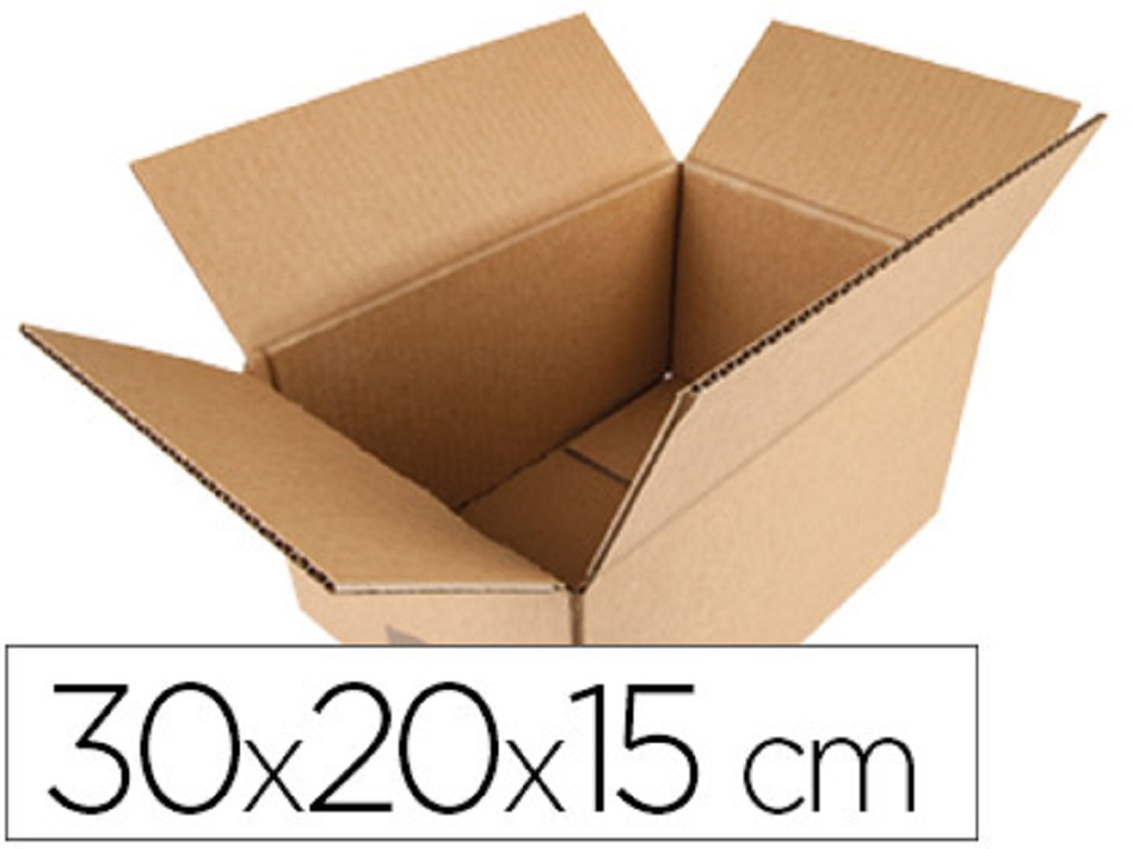 CAIXA PARA EMBALAR Q-CONNECT CASTANHO 30X20X15CM