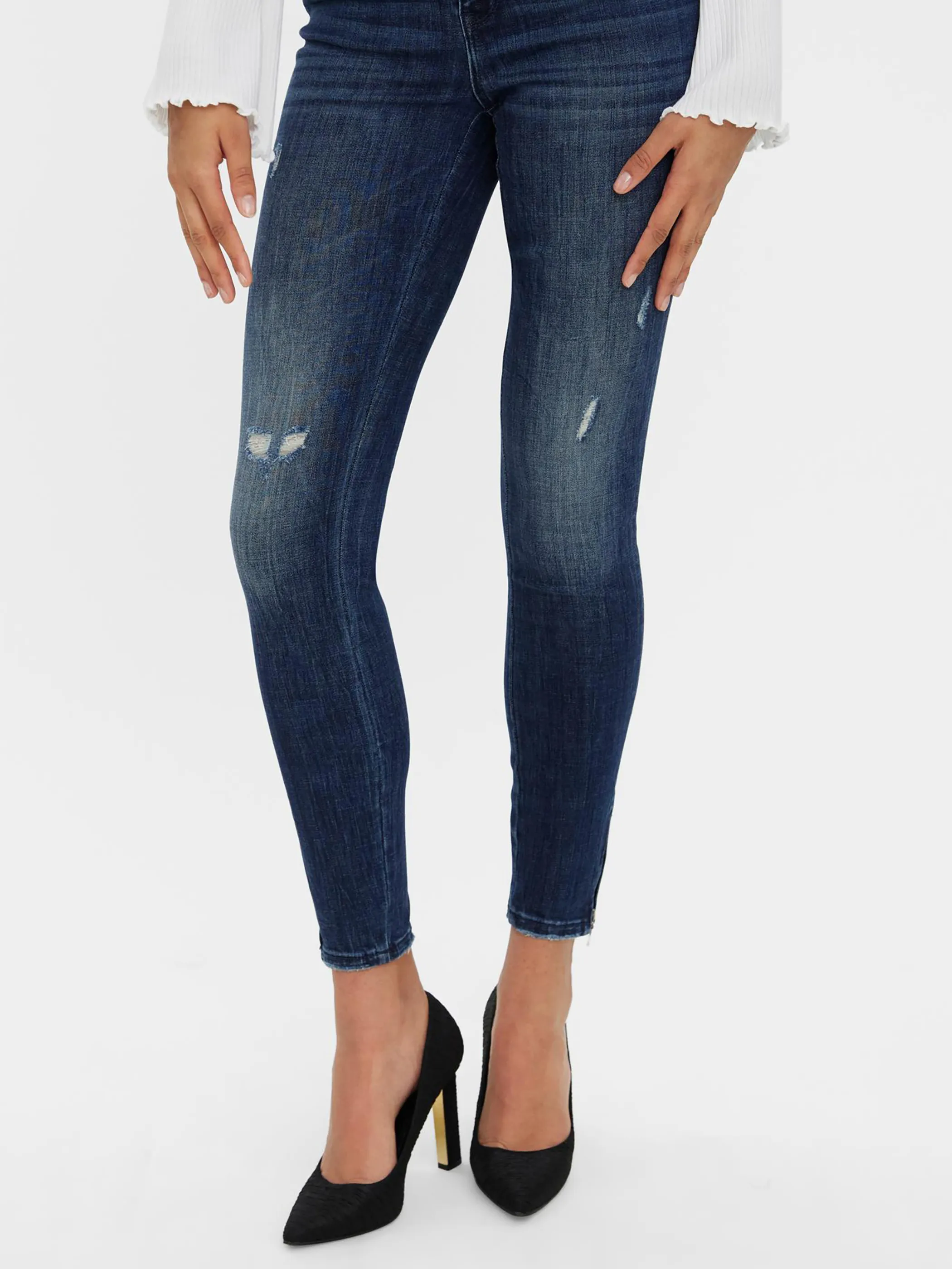 Vero Moda VMTILDE MR S ANKLE ZI Jeanshose