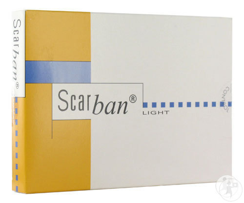 Scarban Light Bandage Lavable En Silicone 5x7,5cm Pièces 2 + Savon De Nettoyage 50ml