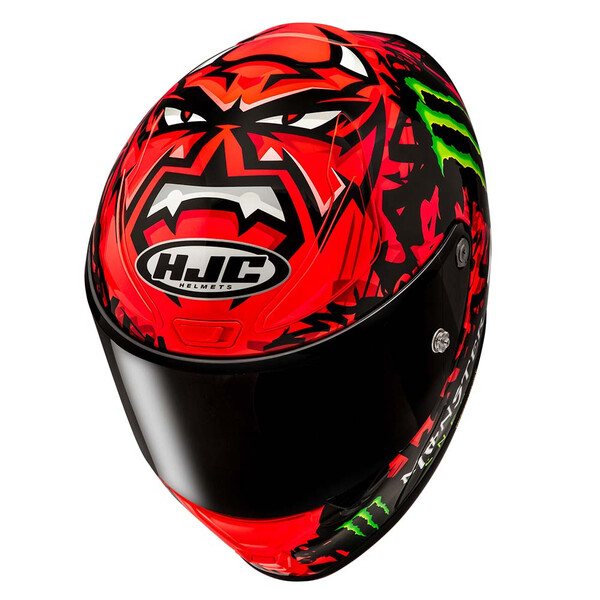 HJC - Casque RPHA 1 Quartararo Replica II MC1 / Rouge / Noir / Vert fluo / Blanc