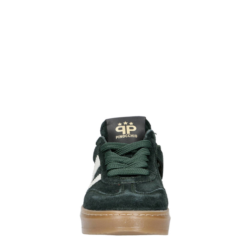 Pinocchio suède sneakers donkergroen