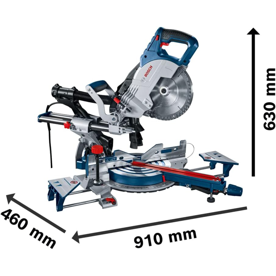 Bosch Professional GT GCM 8 SJL + GTA 2600 Professional Frame Radial Miter Saw, Blue
